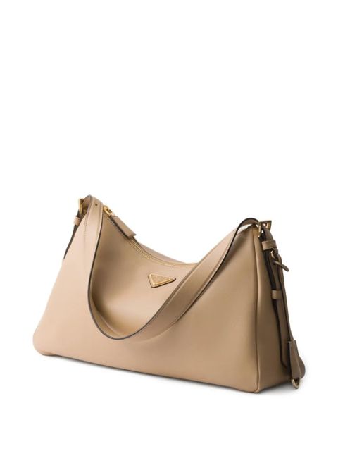Prada large Aimée shoulder bag - Neutrals