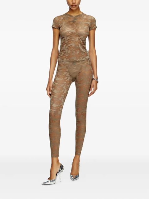 Diesel camouflage print t-shirt - Neutrals