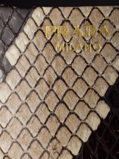 Prada printed Ayers leather pumps - Neutrals