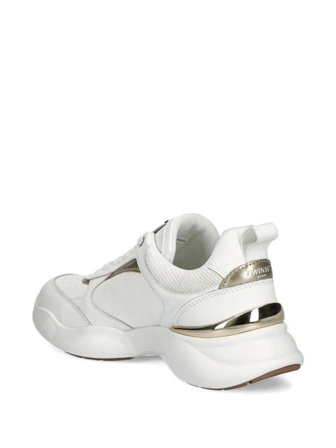 TWINSET leather sneakers - White