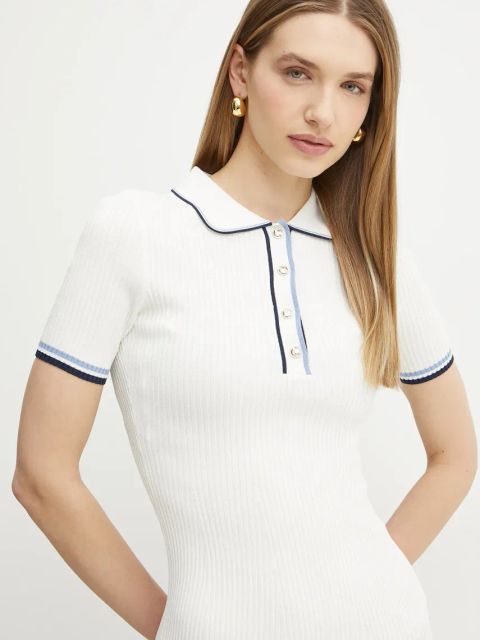 Guess sukienka THALIA kolor biały mini dopasowana W5GK84 Z3L10