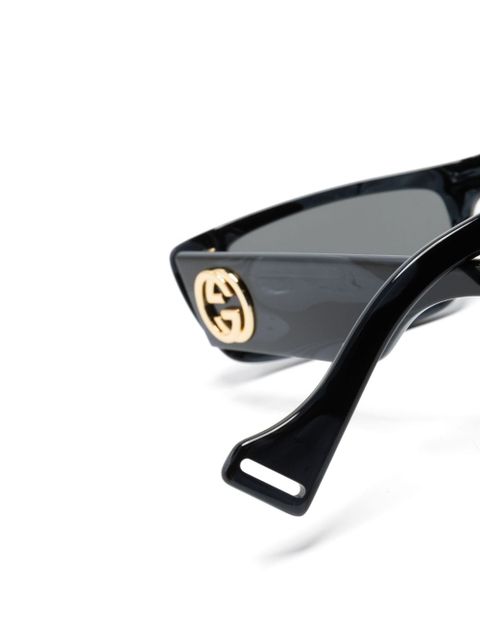 Gucci Eyewear rectangular-frame sunglasses - Black