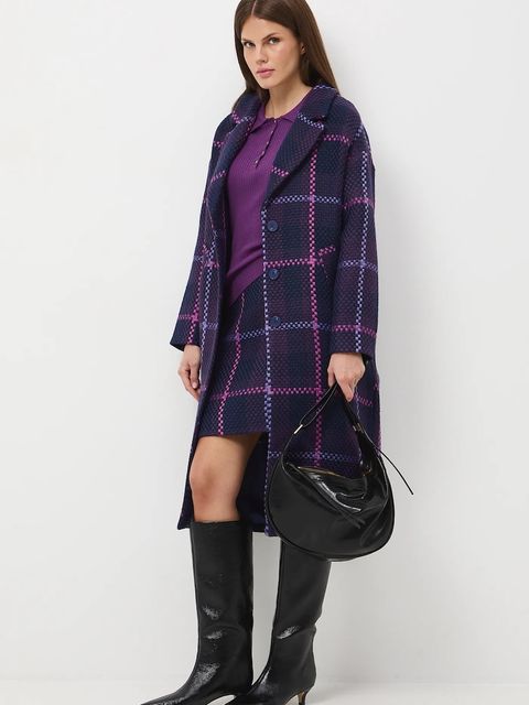 Medicine sweter damski kolor fioletowy