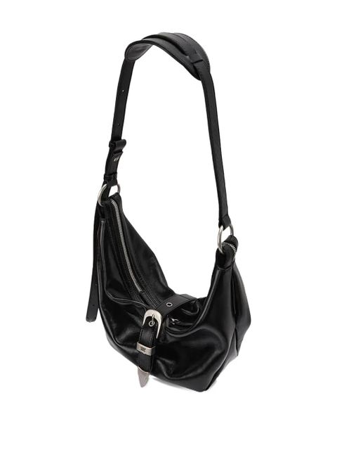 Marge Sherwood medium buckle-fastening crescent shoulder bag - Black