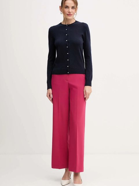 United Colors of Benetton kardigan kaszmirowy damski kolor granatowy 1033D502A