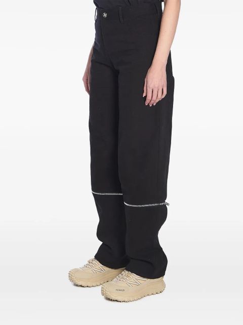 Moncler cotton baggy pants - Black