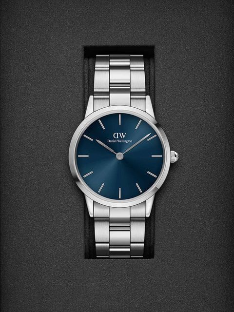 Daniel Wellington zegarek Iconic Link Arctic 36 kolor srebrny - zdjęcie produktu nr 2