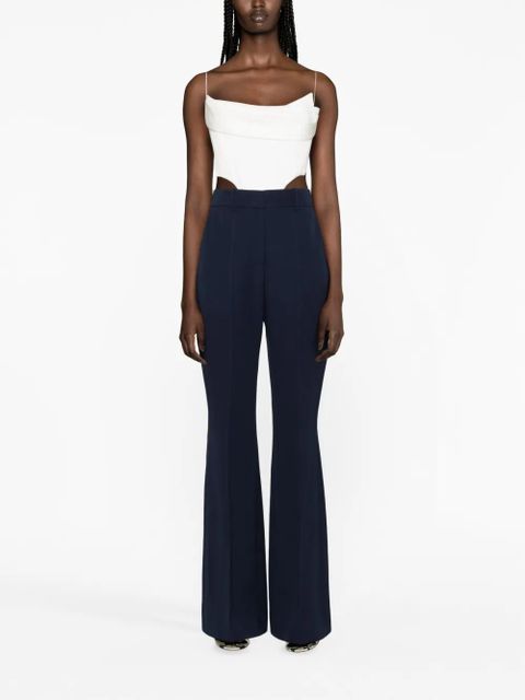 Balmain wool flared trousers - Blue - zdjęcie produktu nr 2