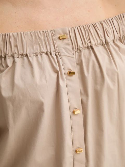 Marciano Guess bluzka bawełniana PAT damska kolor beżowy gładka 5GGH28 7315A