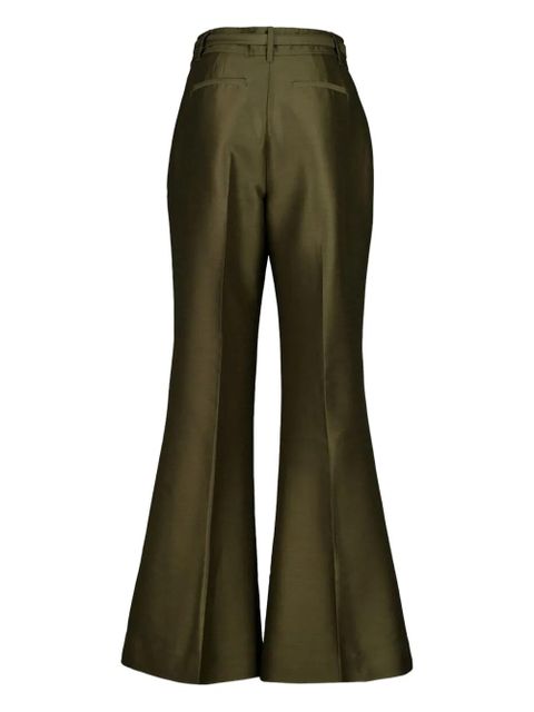 ZIMMERMANN Rebellion structured flare trousers - Green
