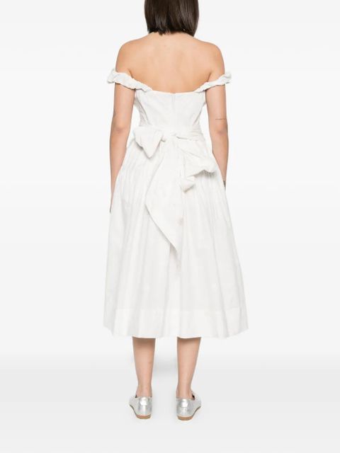 Vivienne Westwood Sunday corset floral-print gown - White