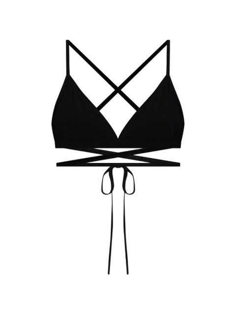 ISABEL MARANT Solange tie-detail triangle bikini top - Black - zdjęcie produktu nr 1
