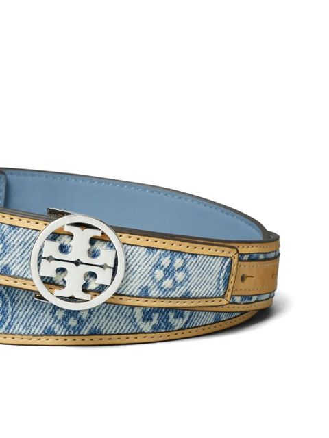 Tory Burch T Monogram denim belt - Blue - zdjęcie produktu nr 2
