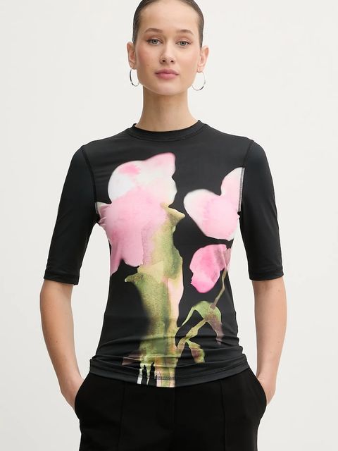 Stine Goya t-shirt damski kolor czarny SG-AW25-T071-2244 - zdjęcie produktu nr 1