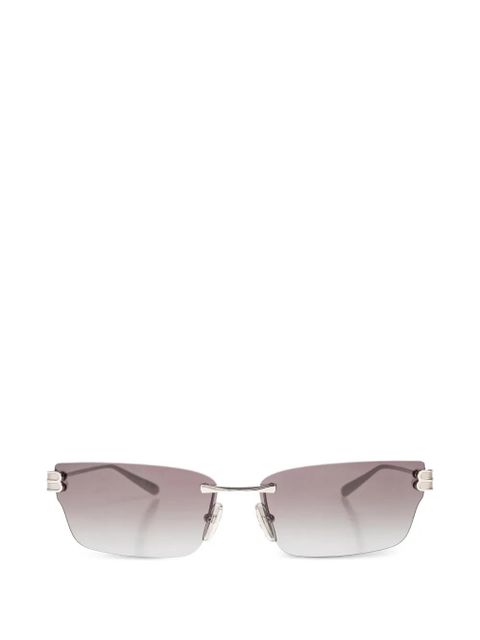 Balenciaga Eyewear BB-logo rimless sunglasses - Silver - zdjęcie produktu nr 1