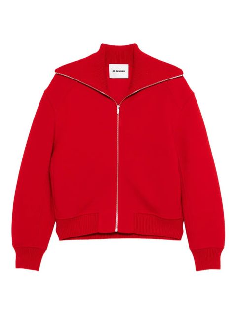 Jil Sander high-neck zip-up jacket - Red - zdjęcie produktu nr 1