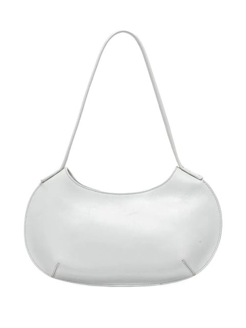 BY FAR Rachel crescent leather tote bag - White - zdjęcie produktu nr 1