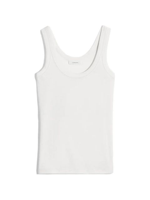 LEMAIRE ribbed scoop-neck top - White - zdjęcie produktu nr 1