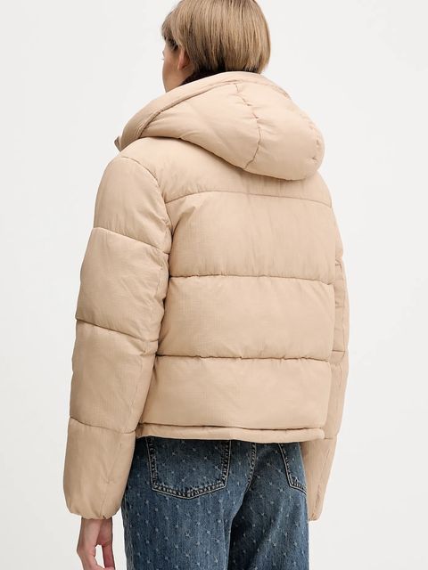 Tommy Jeans kurtka kolor beżowy zimowa DW0DW21625