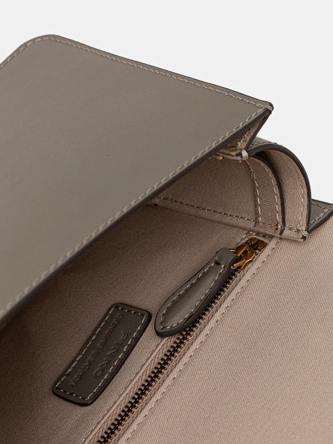 Pinko torebka skórzana kolor szary 100071 A0F1