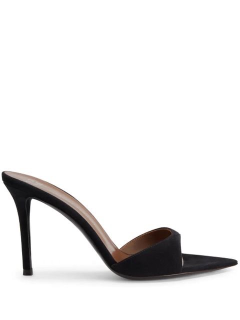 Giuseppe Zanotti 90mm Intriigo mules - Black - zdjęcie produktu nr 1