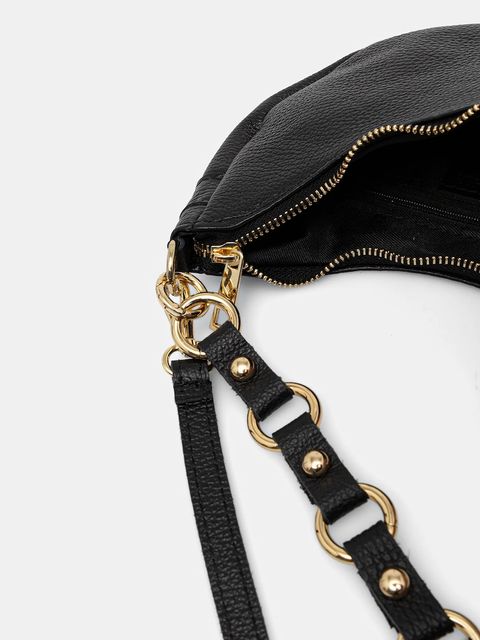 Answear.LAB torebka skórzana kolor czarny