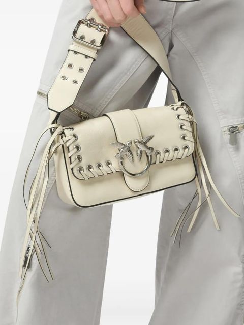 PINKO Love One shoulder bag - White
