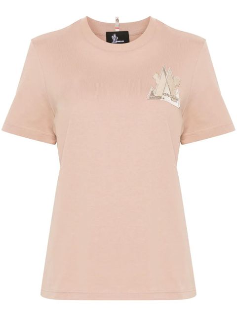 Moncler Grenoble mountain-logo T-shirt - Neutrals - zdjęcie produktu nr 1