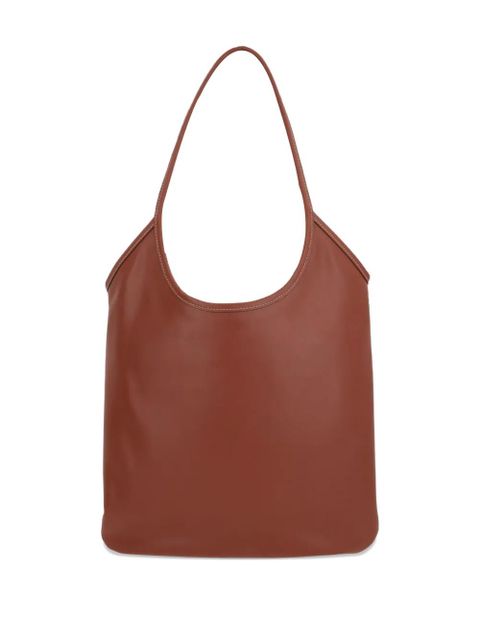 Miu Miu logo-patch tote bag - Brown