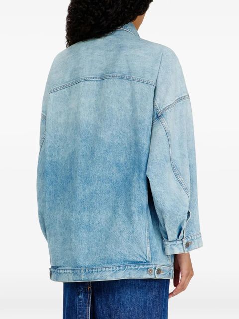 Diesel DE-LIN bartack-stitch denim jacket - Blue