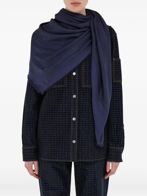 Ferragamo Gancini shawl - Blue - zdjęcie produktu nr 1