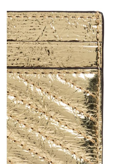 Tory Burch logo-plaque card holder - Gold