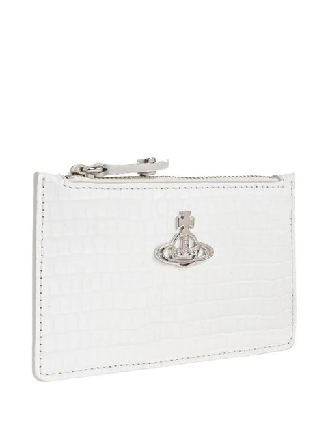 Vivienne Westwood Orb-embellished card holder - White - zdjęcie produktu nr 2