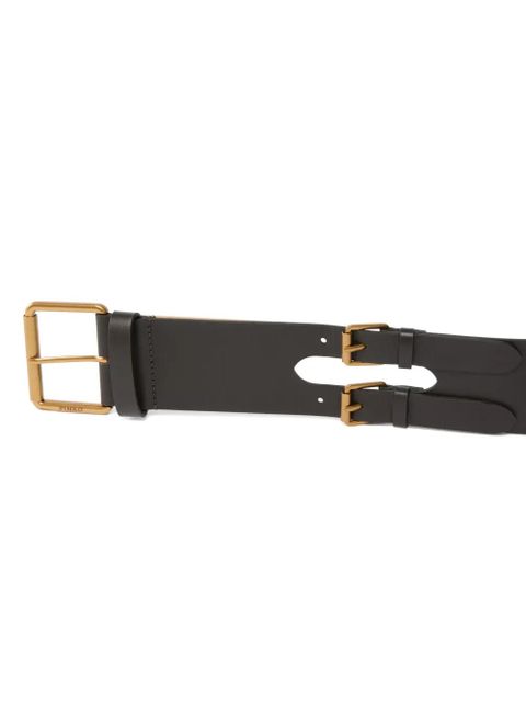 PINKO buckle leather belt - Brown