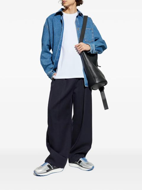 LOEWE pocket embroidered shirt - Blue - zdjęcie produktu nr 2