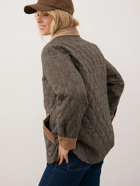 Bizuu kurtka BAIONA kolor brązowy przejściowa BAIONA BRĄZOWY