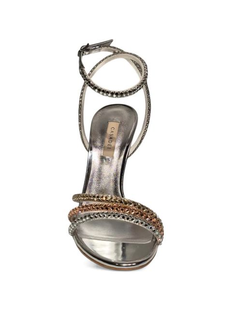 Casadei embellished heeled sandals - Silver - zdjęcie produktu nr 2