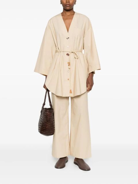 Nanushka cotton trousers - Neutrals - zdjęcie produktu nr 2