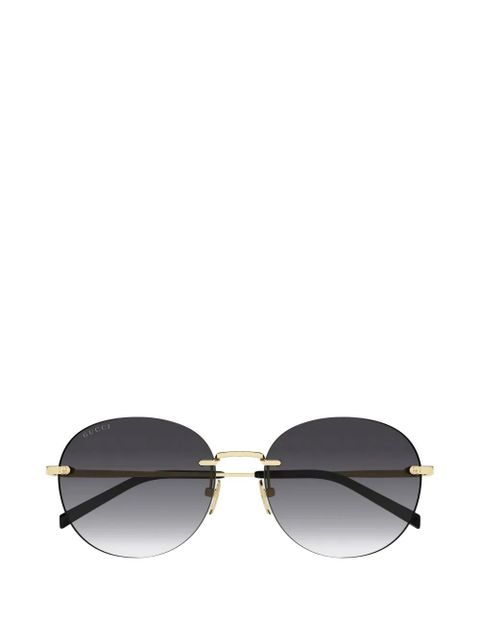 Gucci Eyewear round-frame sunglasses - Gold - zdjęcie produktu nr 1