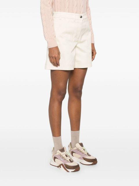 Moncler gabardine-weave shorts - White