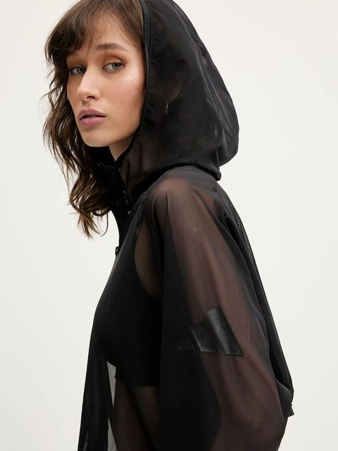 adidas bluza All SZN damska kolor czarny z kapturem gładka JM3734