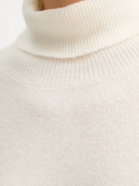 United Colors of Benetton sweter damski kolor beżowy lekki z golfem 11CZD204F