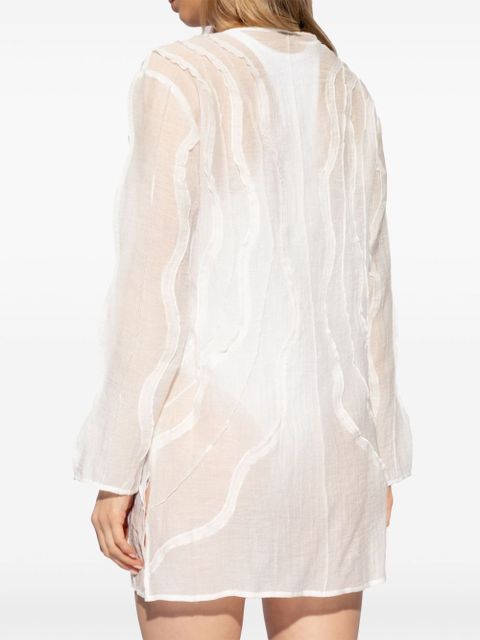 Cult Gaia Shemariah wave-pattern cover-up dress - White