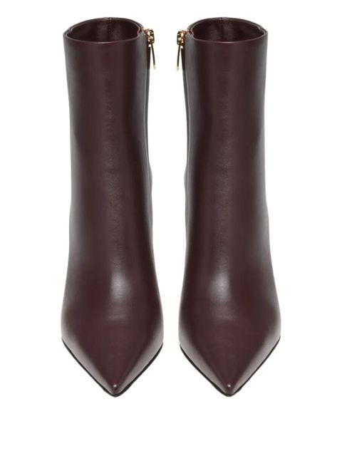 Gianvito Rossi 85mm Keinna Bootie pointed-toe boots - Red