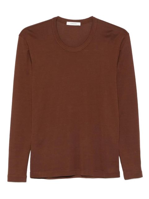 LEMAIRE long-sleeve cotton T-shirt - Brown - zdjęcie produktu nr 1