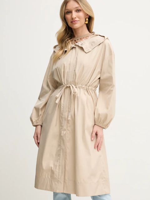 Marella parka Emme by Marella damska kolor beżowy przejściowa 2515021091200