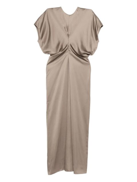 TOTEME slouched-waist dress - Grey - zdjęcie produktu nr 1