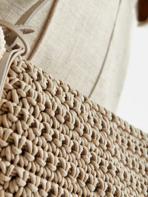 JW Anderson Bumper-15 crochet tote bag - Neutrals