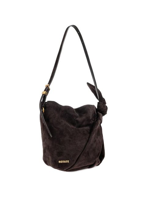 ROTATE BIRGER CHRISTENSEN Bon Bon knotted-detail shoulder bag - Brown
