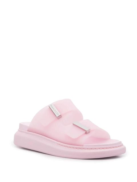 Alexander McQueen double-strap flat slides - Pink - zdjęcie produktu nr 2